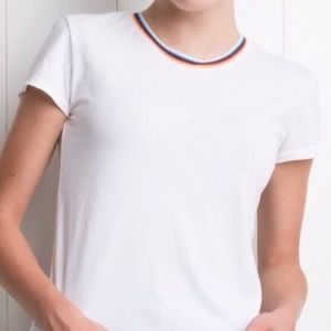 Brandy Melville rainbow collar top